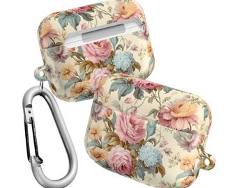 Floral AirPods Case: Elegant Polycarbonate Earbud Protector