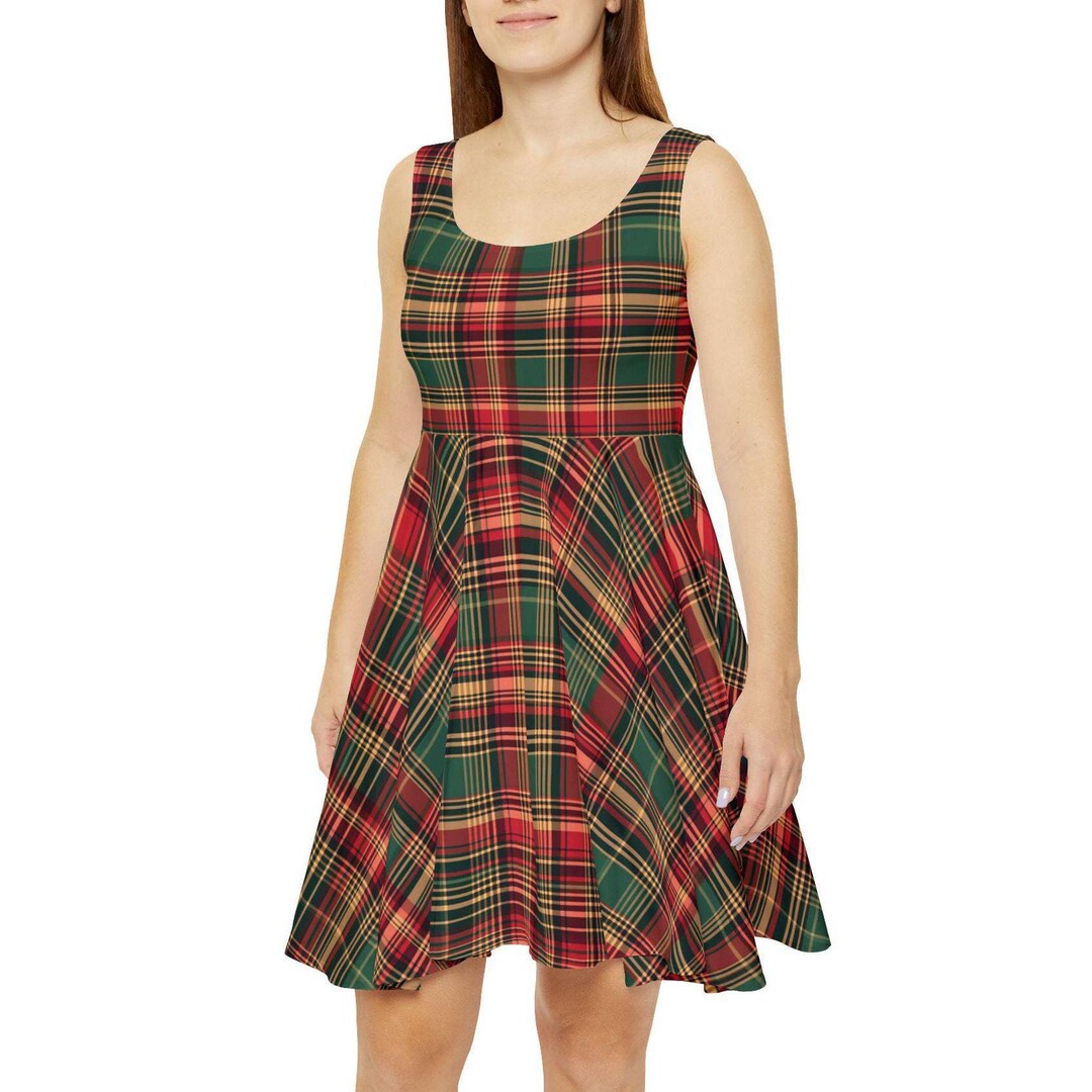 open lace back dress A Little Aussie Christmas Scoop Skater Dress main image 1
