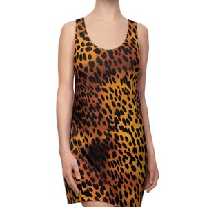 Animal Print Racerback Tank Dress: Jungle Style, XS-2XL