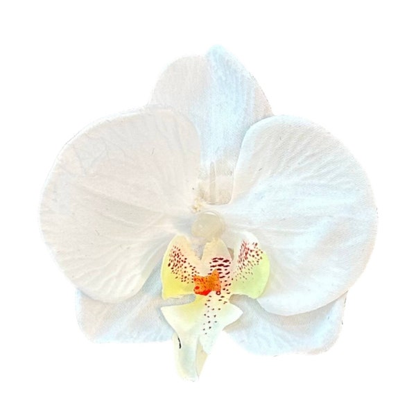 Orchid hair clip, destination wedding accessories, tropical hair pin