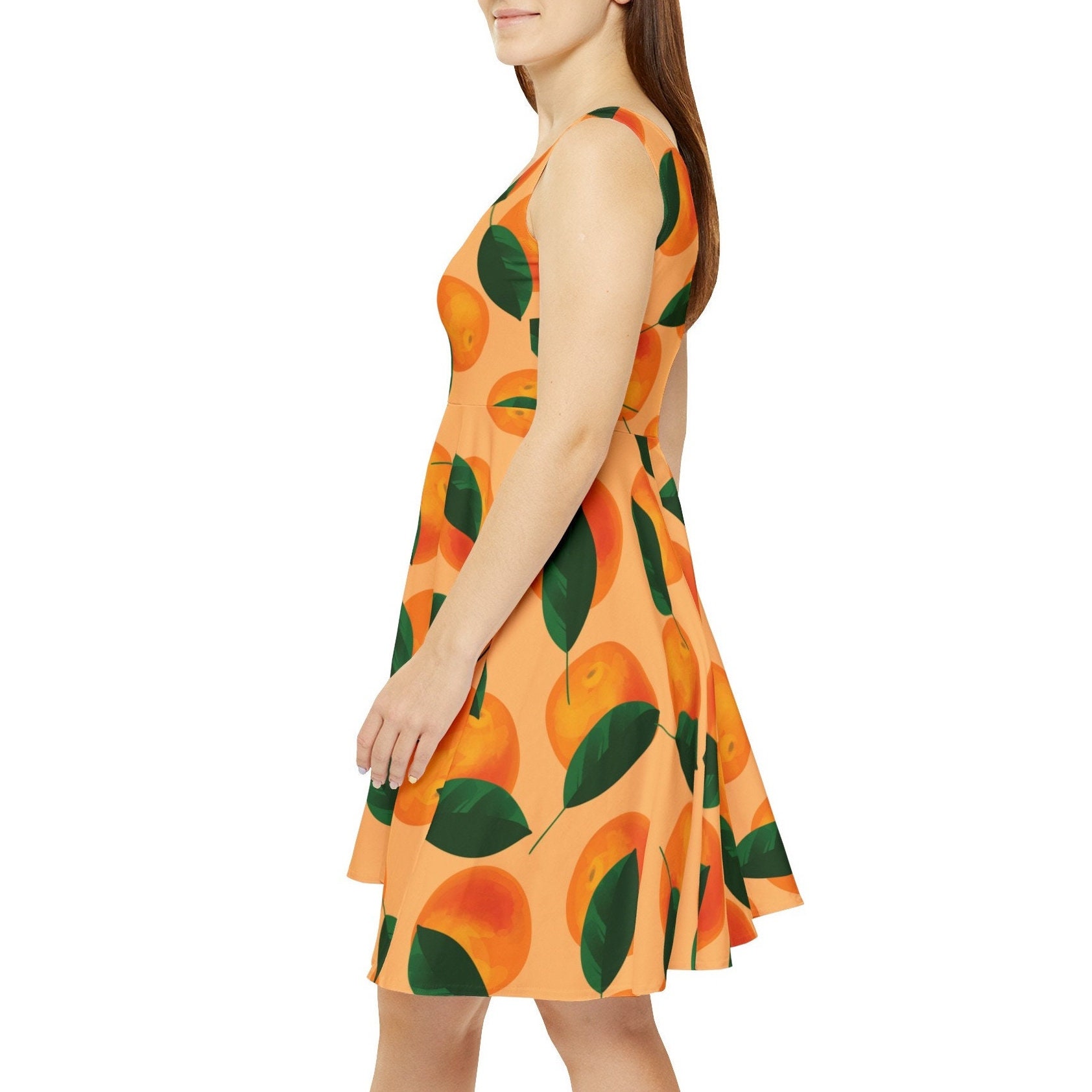open lace back dress Coconut Grove Maxi Dress in Orange Curves main image 1