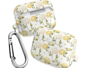 Floral AirPods Case: Polycarbonate Spring Earbud Cover