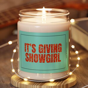 In My Showgirl Era Funny Candle Showgirl Gift for Fan Trendy Gift for Wife Showgirl Life Album Release Gift for Her Bestie Birthday Gift