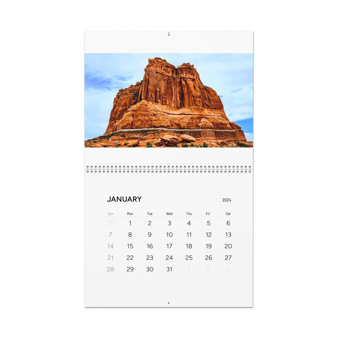 Desert Scenery Wall Calendars 2024 Etsy
