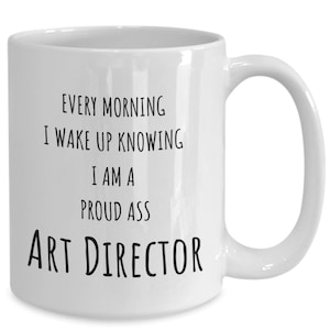 Art director mug, movie, play, tv show, museum director, docent, 3d artist, film