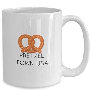 pretzel mug, New Berlin Pretzel, Freeport Pretzel mug,  Freeport IL,  Freeport pretzel mug, freeport il gift, freeport pretzel gift