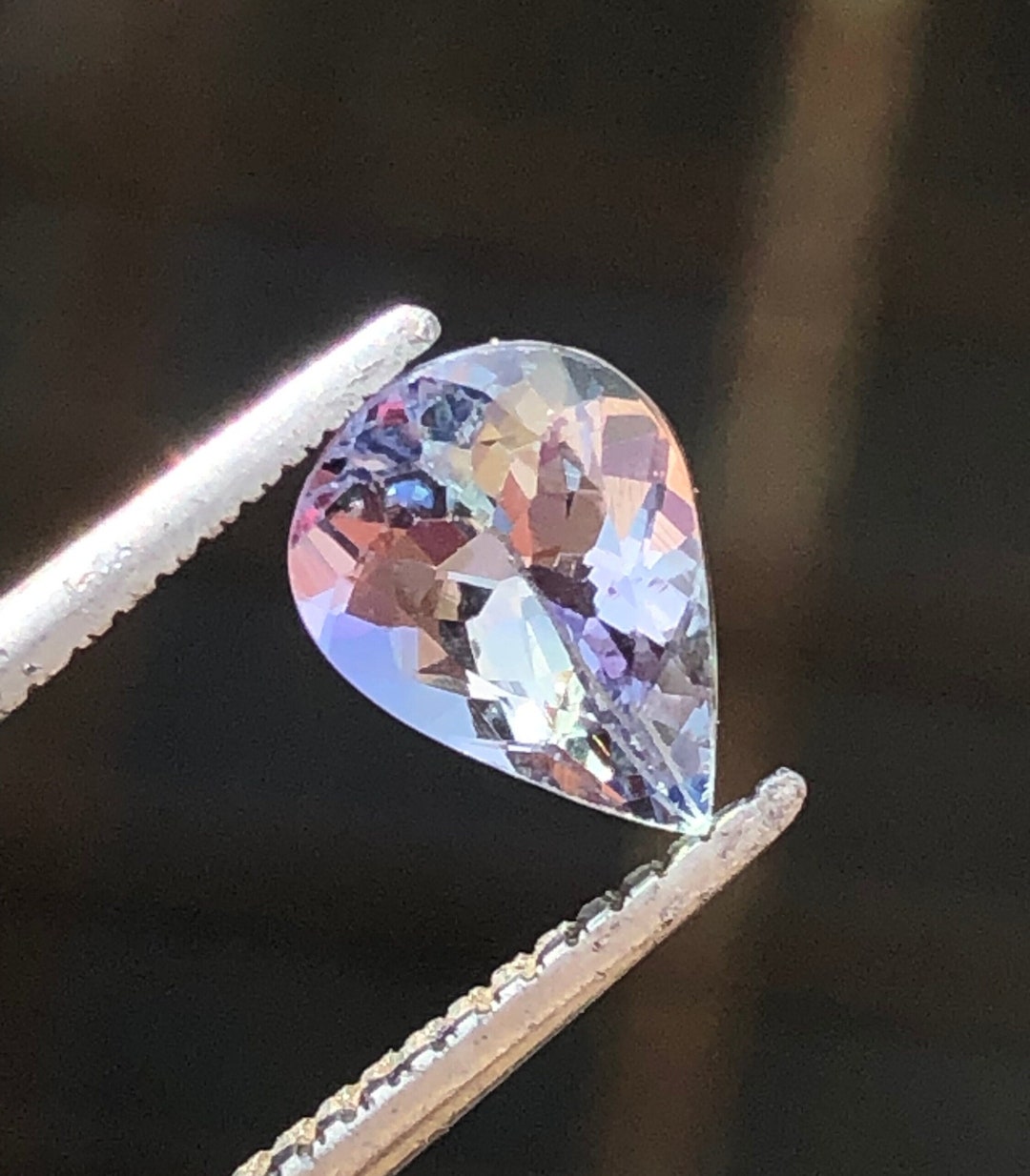 Real Sea Nymph Color Tanzanite Pear, Mermaid Tanzanite, Natural Tanzanite, Rarely Fond Color ...