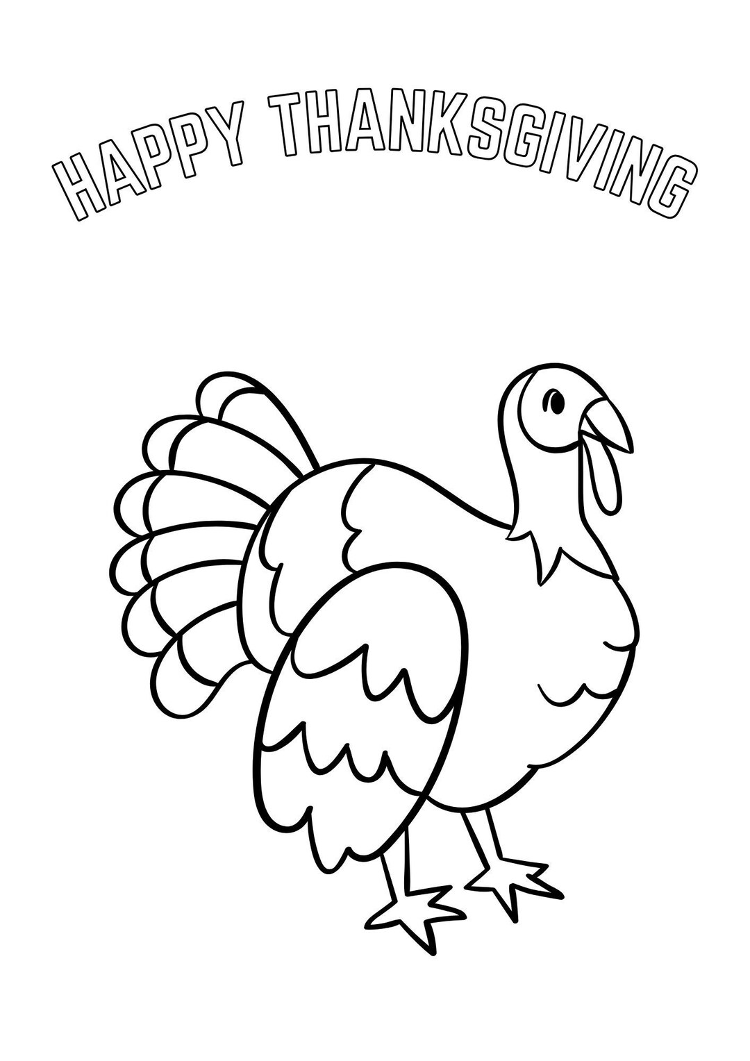 Printable Thanksgiving Coloring Activity for Kids - Etsy