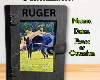 Custom Wood Photo Box: Personalized Keepsake, 4x6 or 5x7