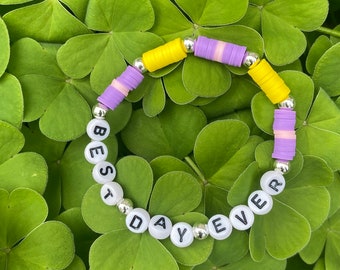 El mejor día de todos - Rapunzel - Pulsera con cuentas Heishi