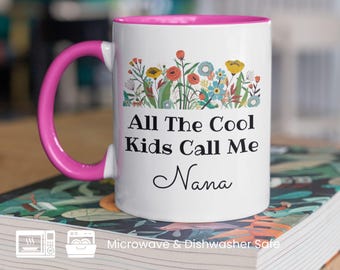 Tazza personalizzata per nonna, tazza da caffè con nome personalizzato