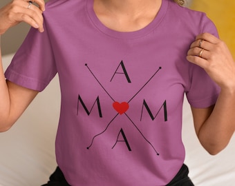 Proud Mama Heart T-Shirt, Mothers Day Gift