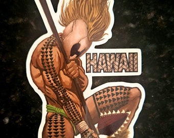 Hawaii Warrior Custom Sticker
