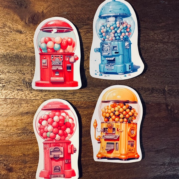 Pack Stickers 1 - Gumball Machine Stickers - Timeless Stickers - Japan Style Retro
