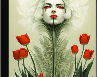 Red Tulip Girl