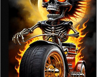 Lunatic Skeleton on Wheels