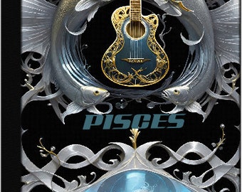 Acoustic Guitar String Musical Instrument Zodiac Sign Pisces