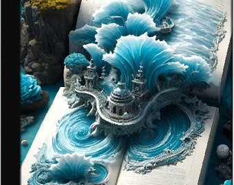 3D Landscape Inside a Book