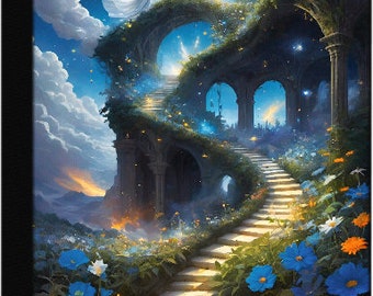 Stairway to Heaven, Angels, Flowers