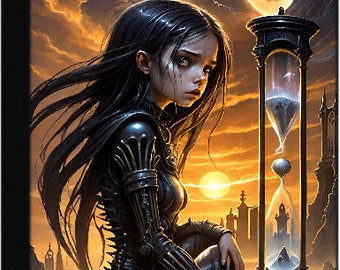 Gothic Girl, Sand Clock, Desert Moon