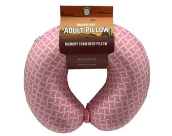 Trader Bo's Travel Pillow for Restful Sleep on The Go, Memory Foam Contour Support, Adult Size