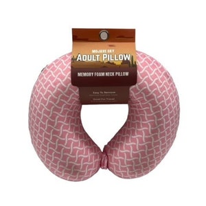 Trader Bo's Travel Pillow for Restful Sleep on The Go, Memory Foam Contour Support, Adult Size