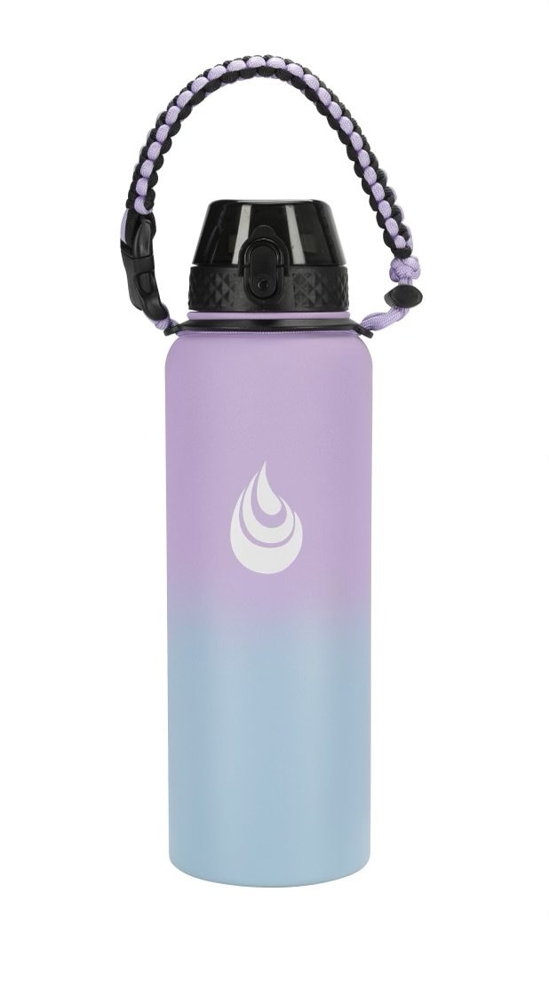 Paracord Wasserflaschengriff Mit Karabiner – Für Weithalsflaschen Von 340 Ml Bis 1,8 L