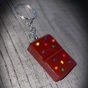 Cosmic Brownie keychain, cute keychain, snack cake keychain