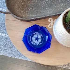 Dallas cowboys ashtray, Dallas cowboys gift, Dallas cowboys decor