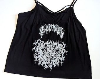 XXL tank | butterfly everlasting | screen prints lino prints