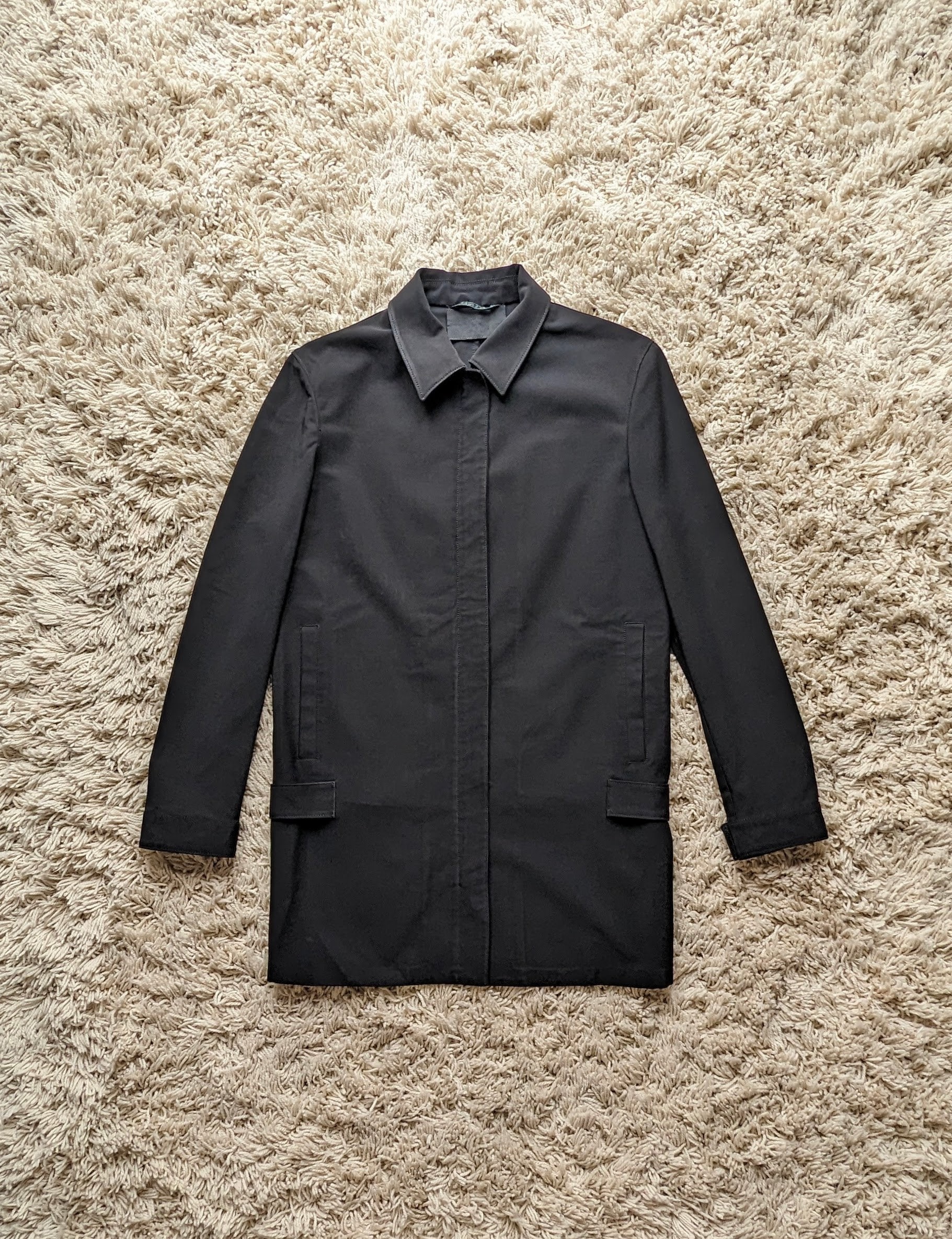 Archive 90s Prada Mac Jacket 38 Rare - Etsy Archive 90s Prada Mac Jacket 38 Rare - Etsy