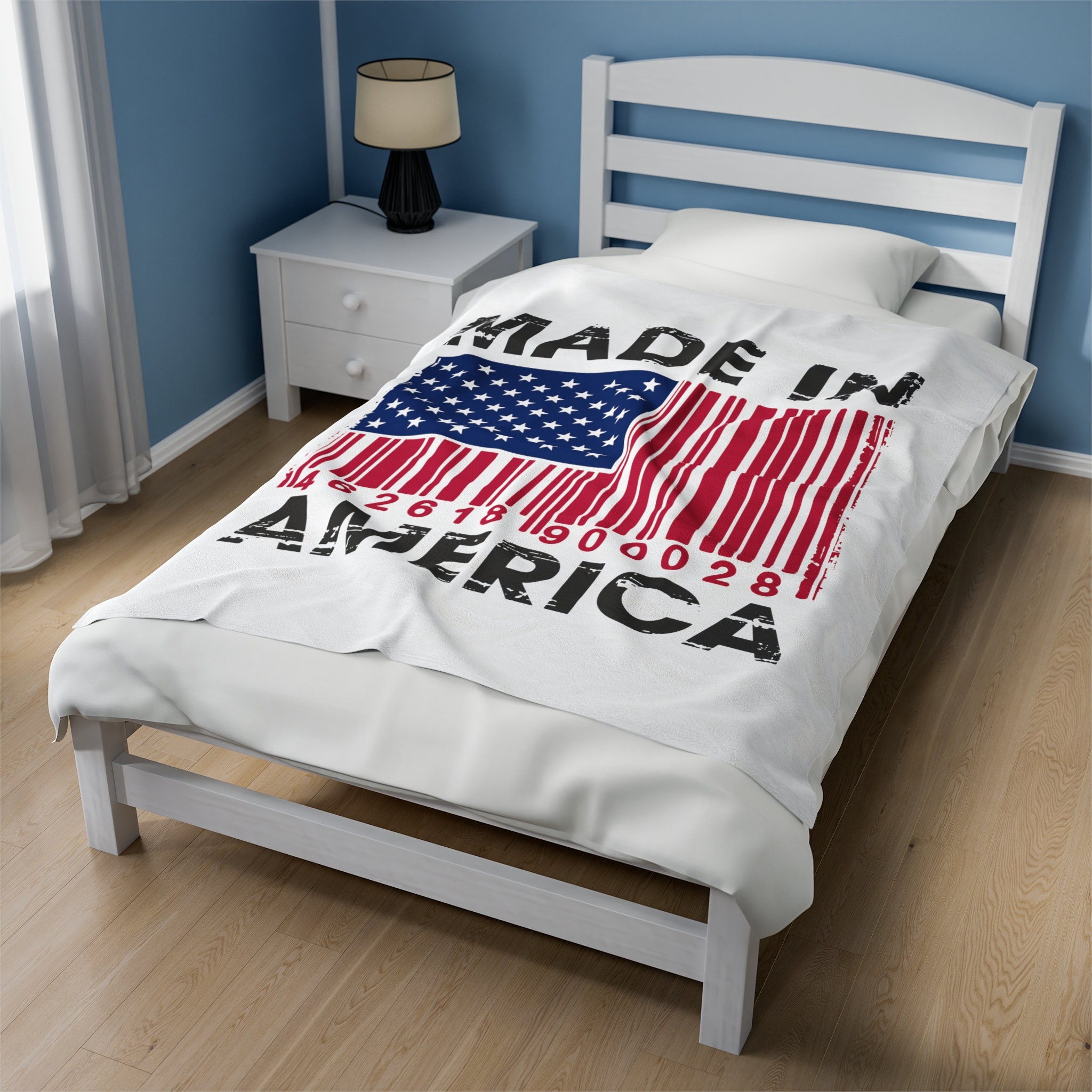 Made in America Velveteen Plush Blanket