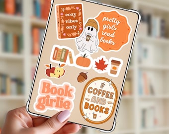 Inserto Kindle de otoño / Ambiente otoñal acogedor, Amante de los libros (Descarga digital)
