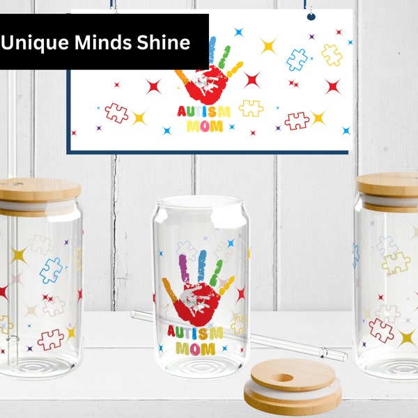 Autism mom glass tumbler 16oz tbh autism alabama autism autism ausome autism svgs autism awareness svg autism mom svg autism acceptance