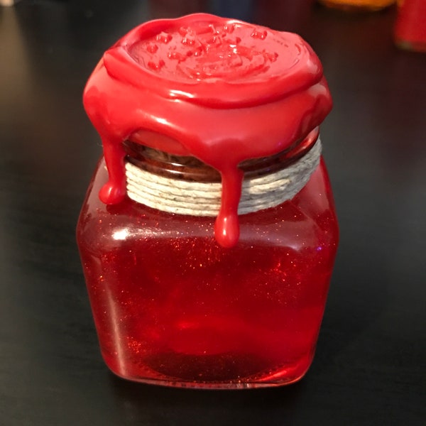 Health potion with floating dice