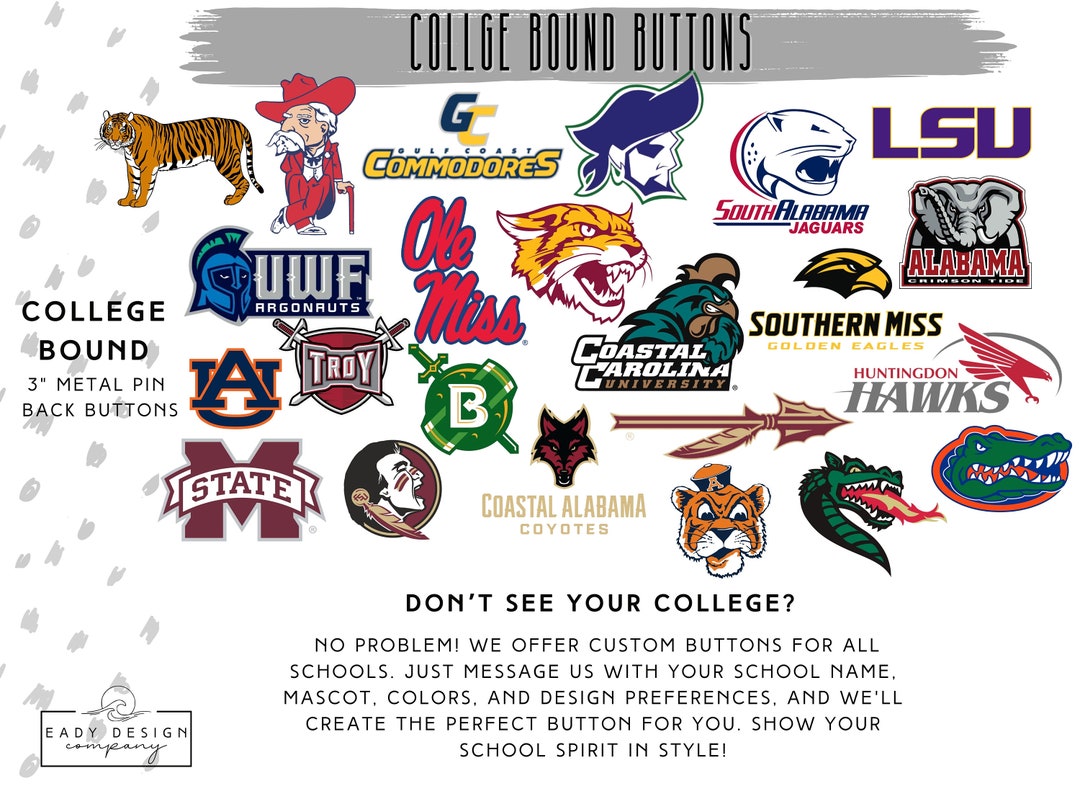 College Bound Buttons - Etsy