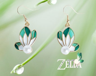 Boucles d'oreilles Legend of Zelda Navi phosphorescentes, boucles d'oreilles fées, boucles d'oreilles ailes de fée, cadeau fan Zelda, boucles d'oreilles Zelda