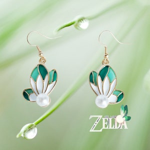 Pendientes Navi que brillan en la oscuridad, pendientes de hadas, pendientes de alas de hada, regalo para fans de Zelda, pendientes de Zelda
