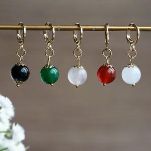 Goku inspired earrings Dragon Ball inspired earrings Potara Earrings Gemstones Anime Cosplay Earrings Dragon Ball Inspired Earrings