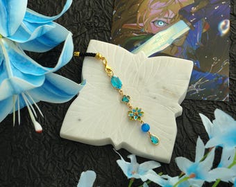 Zelda silent princess phone charm  blue flower phone charm ,Zelda  fan gift ,Zelda phone charm,loz phone charm,loz gift,Christmas gift
