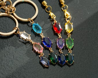 Zelda rupee phone charm/keychain  TOTK phone charm ,Zelda  fan gift ,Zelda phone charm,loz phone charm,loz gift,Christmas gift, Zelda rupee