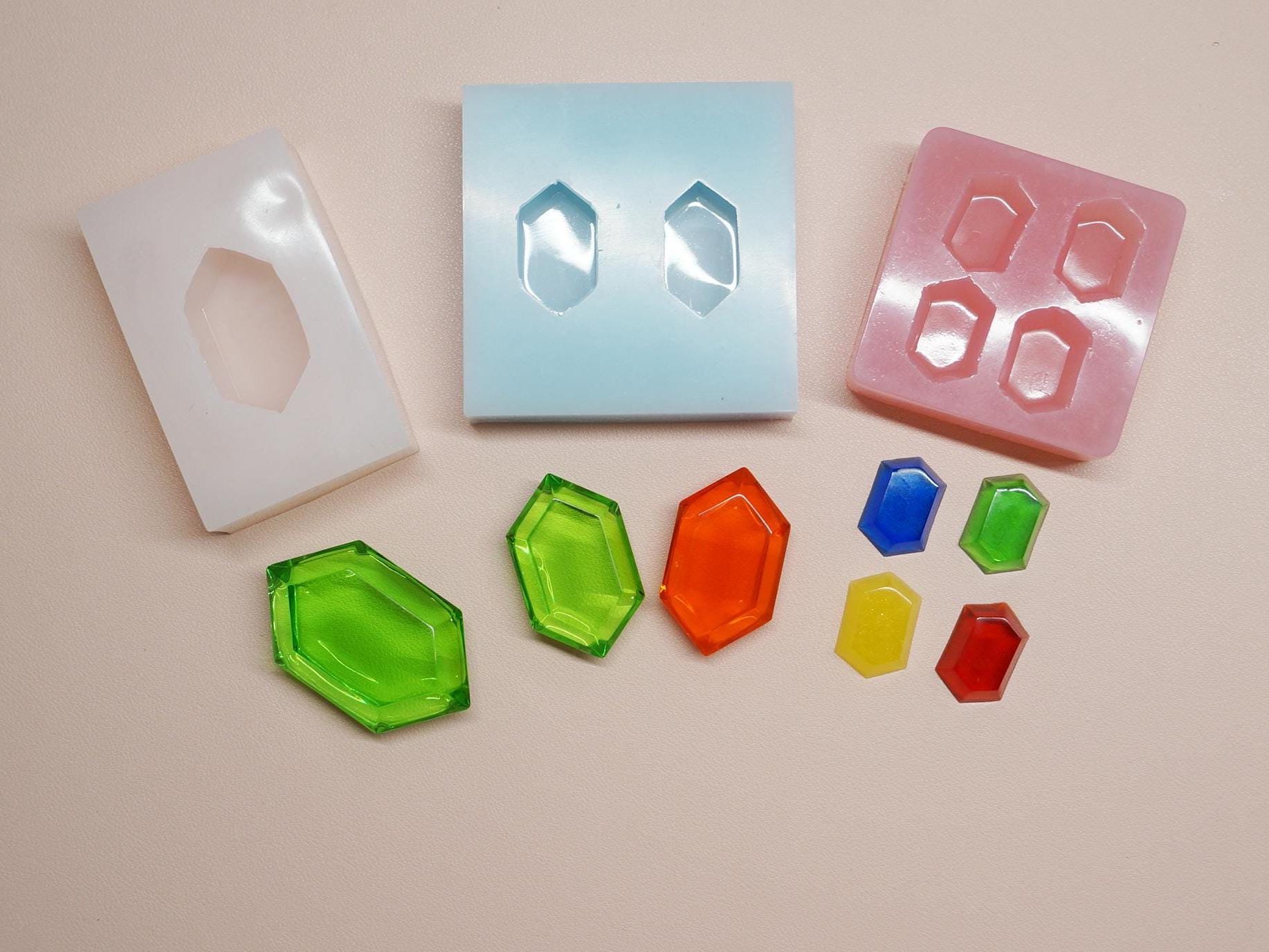 Zelda Rupee Mould Silicone Mould Resin Mold Crystal Mold Ice Mold
