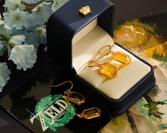 Rupee Earrings,Link's earrings cosplay earrings,Christmas gift,LOZ earrings,zelda earrings,Christmas earrings, TOTK gift,gold earrings
