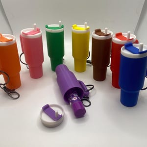 Mini Tumbler Keychain - Mini Stanley Cup - Solid Colors