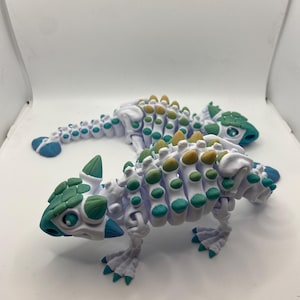 Multi-Colored Flexi Skeleton Dino - Ankylosaurus - Articulating Toy