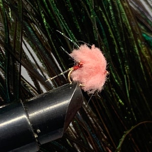 Tom&#39;s Pink Salmon Egg Size 14 - 3 flies