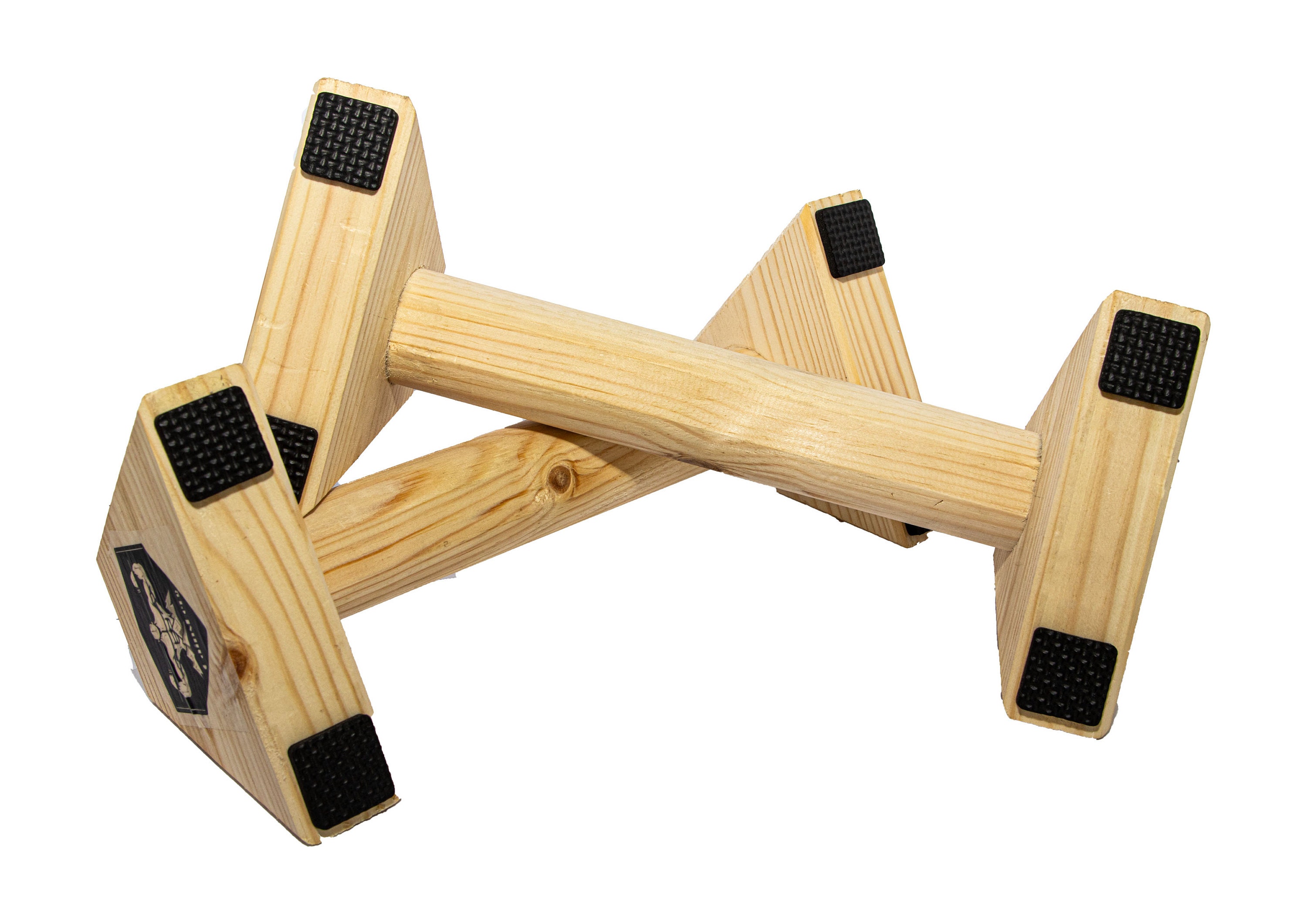 Calisthenics Wood Parallettes 25cm Sturdy Gymnastics Low Push Upbars  FREEPOSTAGE 