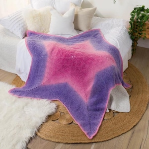 Star Crochet Blanket Pattern – Beginner-Friendly Baby Blanket PDF, Modern Star Afghan, DIY Nursery Throw, Digital Crochet Pattern