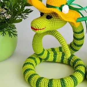 Amigurumi Snake Crochet Pattern Snake Amigurumi | Soft Toy Crochet PDF | DIY Plush Snake Toy | Beginner-Friendly Crochet PDF