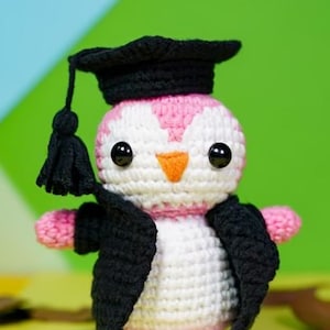 The Graduate OWL-sleutelhanger Gehaakt amigurumi-knuffelpatroon - pdf-PATROON